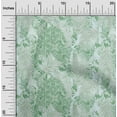 thumbnail image 2 of oneOone Cotton Cambric Mint Green Fabric Tropical Leaf With Geometrical Quilting Supplies Print Sewing Fabric By The Yard 42 Inch Wide, 2 of 4