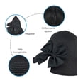 thumbnail image 2 of Sombrero para Mujer The Baby Shop  Plegable, perfecto para playa Negro, 2 of 8