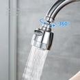 thumbnail image 2 of Grifo universal para fregadero, adaptador de salida de ahorro de agua para baño, grifo, boquilla de alta presión ajustable, filtro de cocina, tipo 1360 grados, 2 of 6