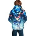 thumbnail image 2 of Youth Cartoon Hoodie Fashion Long Sleeve Kids Pullover Coat Casual Hoody Hooded Sweatshirts for Boys Girls, 2 of 8