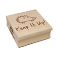 thumbnail image 1 of Keep It Up Cute Hedgehog Teacher Motivation Square Rubber Stamp Stamping Scrapbooking Crafting - Large 2.75in, 1 of 7