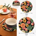 thumbnail image 4 of SKYSONIC Autumn Pumpkin Sunflower Pot Holders Trivets, 2 Pcs Heat Resistant Trivets,Fall Floral Cotton Thread Weave Mats for Hot Pads Pans Pot Bowl Teapot for Kitchen Decor, 4 of 7