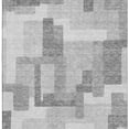 thumbnail image 3 of HomeRoots 662458 9 x 12 ft. Silver & Gray Abstract Geometric Washable Machine Made Rectangle Area Rug with UV Protection, 3 of 9