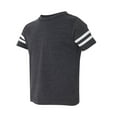 thumbnail image 2 of RABBIT SKINS Toddler Fine Jersey Short Sleeve Football Tee, Vintage Navy/Blended White, 2T, 2 of 2