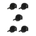 thumbnail image 3 of Decodeary Stay Stylish With Adjustable Ring Baseball Cap Any Occasion Cap With Rings Hat On Or Off Duty Match Style Party Black 5Set, 3 of 6