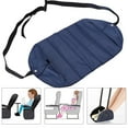 thumbnail image 5 of Travel Airplane Footrest Foot Leg Hammock Portable Flight Office Home Under Desk Foot Rest Navy Rawiri, 5 of 8