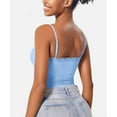 thumbnail image 5 of Women'S Lace Camisole Square Neck Sleeveless Spaghetti Strap Basic Tank Top Sky Blue S, 5 of 6