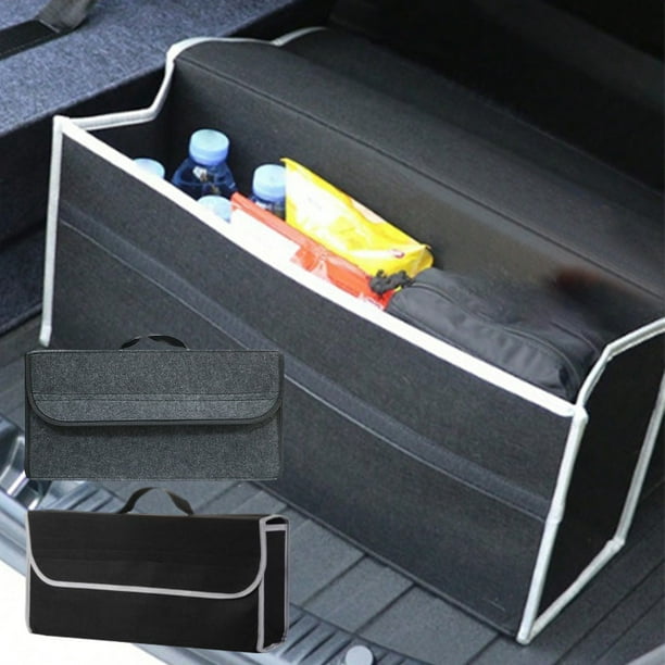 Bolsa de almacenamiento organizadora de maletero para coche | Papelera plegable no tejida en el asiento trasero | Soporte para kit de herramientas de gran capacidad | Universal para SUV, camión