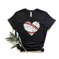 thumbnail image 2 of Baseball Distress Heart Shirt, Baseball Shirt, Baseball Mom Shirt, Baseball Heart Shirt, Baseball Sublimation Shirt, Sports Mom Shirt, 2 of 3