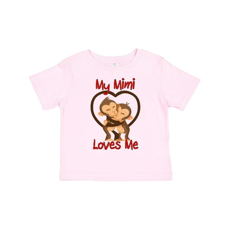 

Inktastic My Mimi Loves Me Monkey Gift Toddler Boy or Toddler Girl T-Shirt