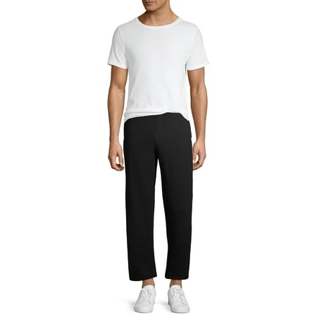 gildan men's fleece open bottom pocketed pant