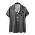 thumbnail image 1 of Camisas de Manga Larga para Hombres Blusa Cómoda de Cuello de Impresión, Camisa Casual de Poliéster para Uso Diario, de Fiesta Y de Primavera de Verano, 1 of 4