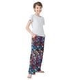 thumbnail image 4 of FORMRS Kids Pajama Pants with Pockets Size 6-8Y Boys Lounge Sleep Bottoms, Purple Dragon Scales Pattern, 4 of 8