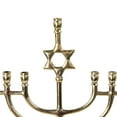 thumbnail image 5 of Northlight Star of David Smooth Slim Hanukkah Menorah - 12" - Brass, 5 of 6
