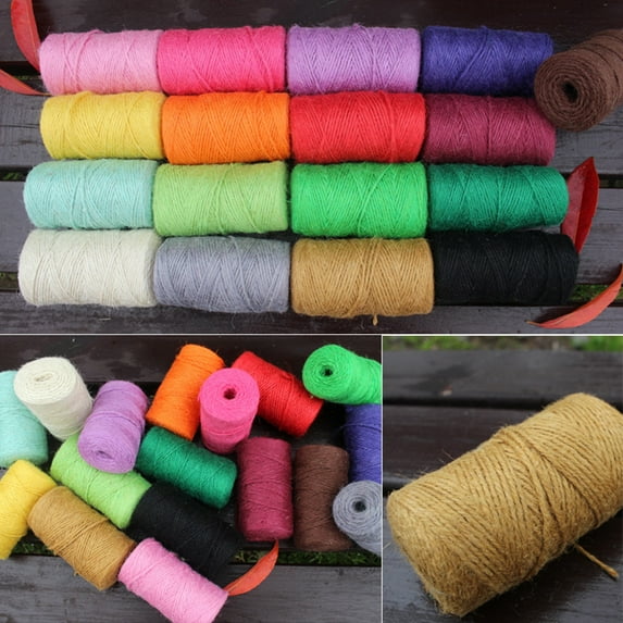 SPRING PARK 50/100m Environmentally Friendly Handmade Materials DIY Hemp Rope, Jute Twine Hemp Rope DIY Craft String Cord Wedding Party Decoration