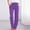 Purple, variant on Fsahion Plus Size Casual Sweatpants for Womens Elastic Waist Casual Solid Color Elastic Loose Pants Straight Wide Leg Trousers Pants Bleak Deal on Clearance!