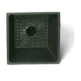 thumbnail image 2 of Algreen Valencia Planter, Square Taper Planter with Watering Tray 10-In. by 13-In. Height, Chocolate Marble, 2 of 3