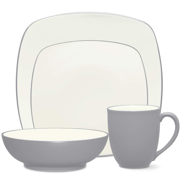 Juego De Cubiertos Cuadrado Noritake Slate Colorwave De 4 Piezas
