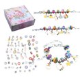 thumbnail image 4 of Juego de regalos artesanales de unicornio de 63 piezas con pulseras colgantes de cuentas para regalo de niñas y niños, 4 of 9