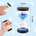 thumbnail image 2 of Sand Timer Monsin Colorful, paquete de 6 unidades, 1/3/5/10/15/30 minutos, 2 of 6
