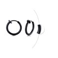 thumbnail image 4 of Basic Hoop Earrings for Men Woman Unisex Jewelry High Polished Stainless Steel, 4 of 6
