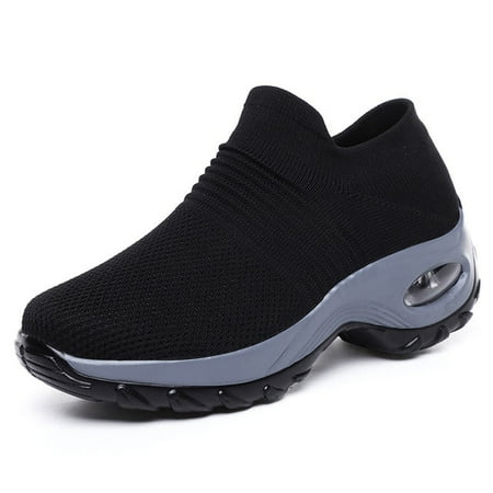 

Chunky Breathable Casual Vulcanized Slip On Platform Sneakers