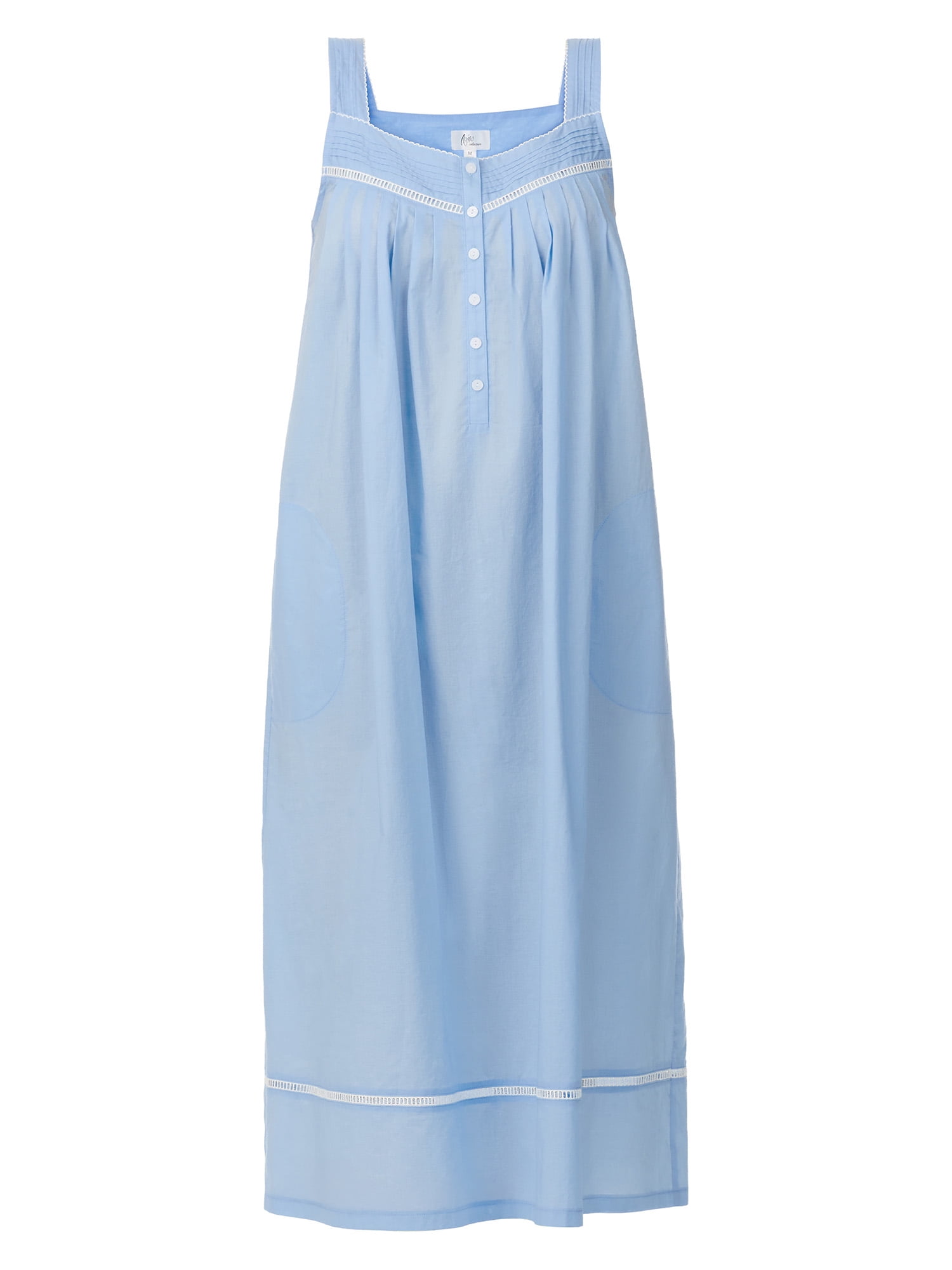 Aria Women's Lightweight Cotton Woven 50" Ballet Nightgown, Sizes XS-5X