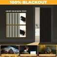 thumbnail image 3 of 100% Blackout Magnetic Door Curtain Folding Door Accordion Door Closet Door Curtain Invisible Applicable Bedroom Room Living Room Doorway （Grey 42" W x 78" L 1 Panel, 3 of 9