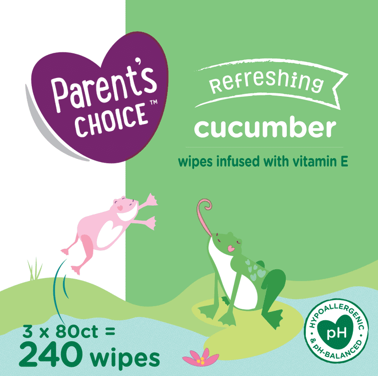 Parent's Choice Cucumber Scent Baby Wipes (Choose Your Count)