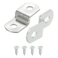 thumbnail image 1 of Clips de lienzo Uxcell, Clips de enmarcado de imágenes en forma de Z, Clips de montaje de pintura en lienzo con agujeros de montaje y tornillos con desplazamiento de 1/4" 30, 1 of 5