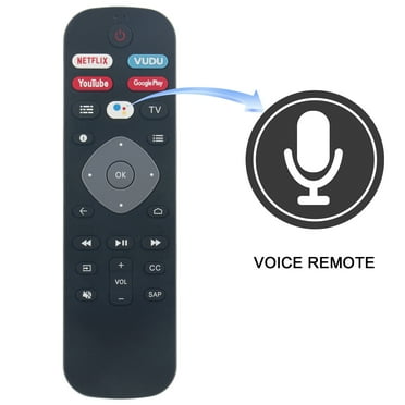 URMT26RST004 Replacement Voice Remote Fit for Philips Android TV 43PFL5604/F7 43PFL5704/F7 50PFL5604/F7 50PFL5704/F7 55PFL5604/F7 55PFL5704/F7 65PFL5504/F7 65PFL5604/F7 65PFL5704/F7