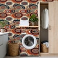 thumbnail image 4 of Peel and Stick Wallpaper Abstract Mandala Geometric Motifs Earthy Tribal African Wall Mural 17.7in x 9.8ft Self Adhesive Removable Wall Paper Renter Friendly Wallpaper for Nursery Bedroom Cabinets, 4 of 8