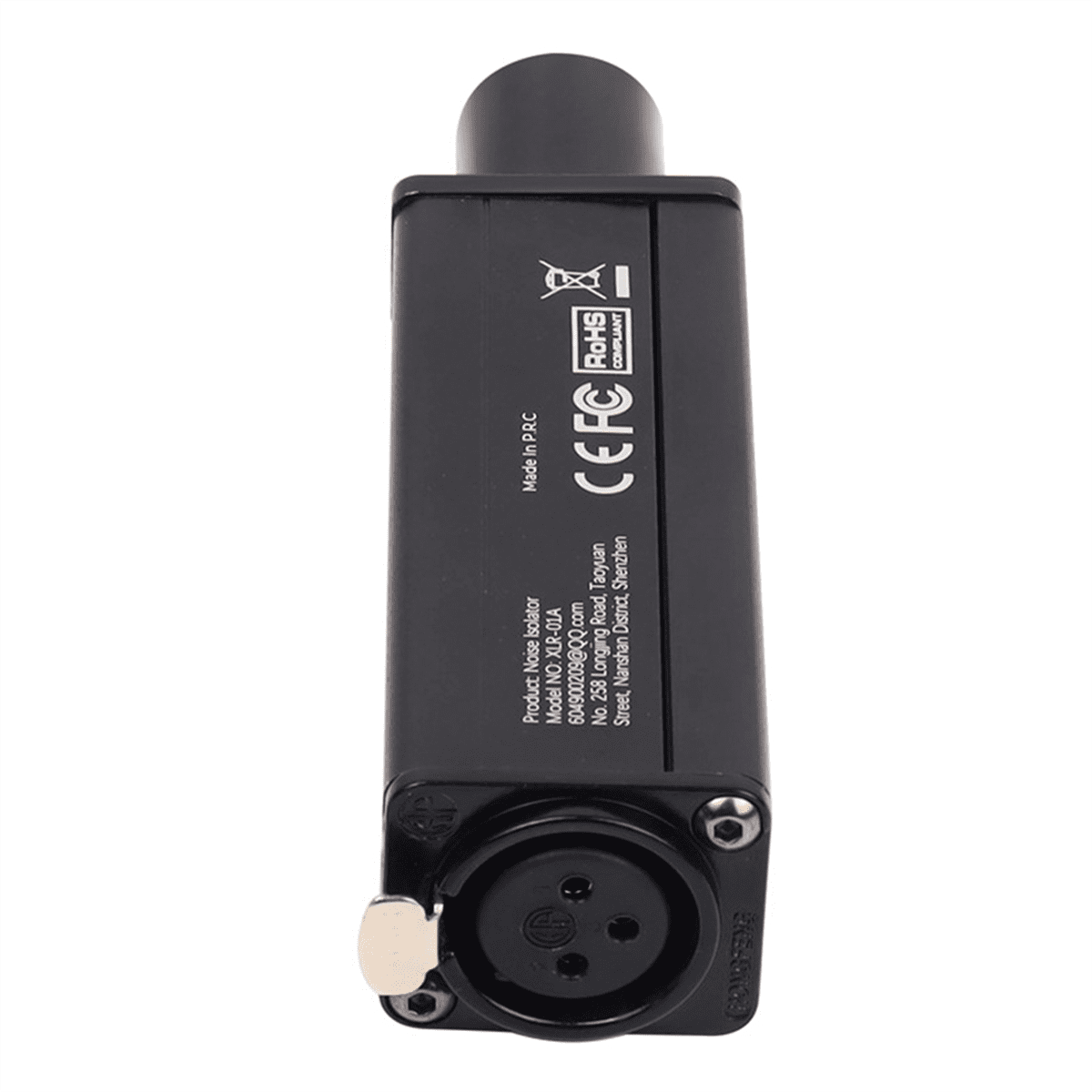 XLR Audio Noise Isolator Balanced Audio Common Ground Current Sound Elimination Noise Reduction Mixer Microphone Sound,1 * XLR Audio isolator,Black