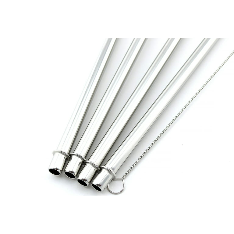 4 LONG Stainless Steel Straws fits 30 oz Yeti Tumbler Rambler Cups -  CocoStraw Brand Drinking Straw 