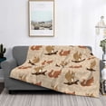 thumbnail image 2 of Yiaed Squirrel nut backgrounds Print Blanket Throw Blanket Soft Cozy Flannel Blanket for Home Bed Sofa Couch Chair-40"x30", 2 of 6
