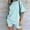 Light blue, variant on Idoravan Shorts for Women Clearance Women Fashion Casual Summer Printing Short Sleeve O-Neck Top and Shorts Set
