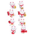 thumbnail image 3 of 8 Pcs Home Decoration Miniature Fortune Cat Wealth Figurine Lucky Cat Figurines Car Interior Decoration Lucky Cat Statue, 3 of 4