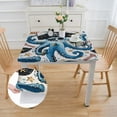 thumbnail image 2 of nygtbtfer Cute Square Fitted Tablecloth, Waterproof Polyester Stain Resistant Table Clothes, Elastic Edge Wipeable Washable Tablecloths Fits Square Table 52*52, 2 of 8