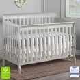Dream On Me Ashton 5in1 Convertible Crib, Mystic Grey, Greenguard