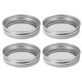 thumbnail image 2 of HERFIER 4pcs Stainless Steel Mesh Sprouting Lid Jar Lids for Growing Bean Broccoli 2.79x2.79x0.59in, 2 of 8