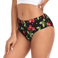 thumbnail image 2 of Balery Sweet Red Cherry Ropa Interior de Algodón para Mujer con Dibujo – Braguitas Cómodas y Elásticas, Estilo Clásico-Small, 2 of 6