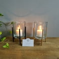 thumbnail image 4 of Hosley Bulk Buy Set of 6 Metal & Glass Tealight/Votive Candle Holders Black and Gold 2 Colors Assorted for Home Decor, Lighting, Wedding, Parties, Gifting, LED Tea Light Gardens, 4 of 4