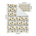 thumbnail image 5 of White Sunflower Duvet Cover and Pillowcase Set for Single Bedding, Bedroom Accessories for Kids Teens, 5 of 5