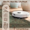 thumbnail image 6 of Design&I 9'x12' Washable Area Rug Cream Retro Vintage Symmetrical Motif Featuring Interlocking Border for Great Room, Large Living Giant Skid-Resistant, 6 of 7