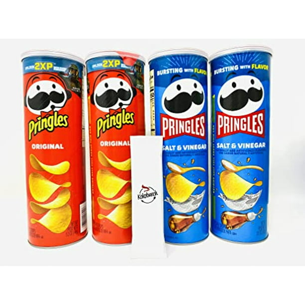 Pringles Original Salt & Vinegar Flavored Potato Chips Variety Pack ...