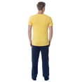 thumbnail image 2 of Intimo Men's 2 Piece Pajama Set Cotton/Poly Blend Jersey Knit Lounge Pants With Soft T-Shirt Top, 2 of 4
