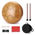 thumbnail image 4 of Tambor de Lengüetas de 10 Pulgadas - Sonido Relajante para Meditación y Yoga (Oro)  

Este hermoso tambor de acero de 8 notas ofrece melodías puras y relajantes perfectas para meditación, terapias o, 4 of 6