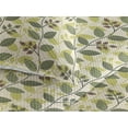 thumbnail image 3 of Ambesonne Leafy Design Quilted Bedspread Set 3 Pcs, Autumn Ivy Look Leaf, King, Apple Green Fern Green, 3 of 4