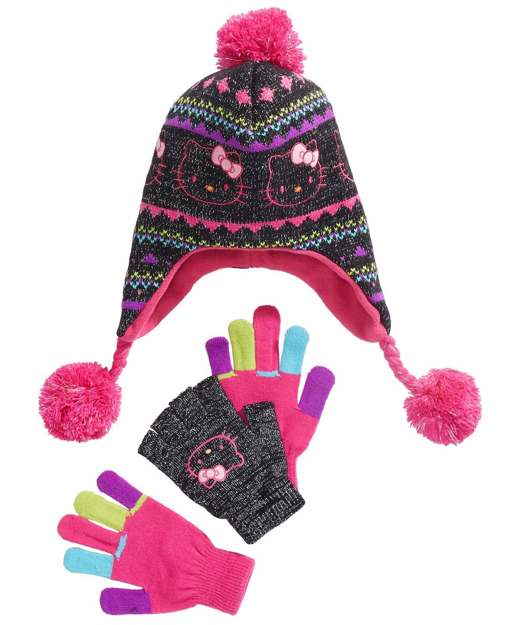 hello kitty hat and gloves