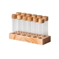 thumbnail image 1 of GUOOL Coffee Bean Dispenser with Stand Glass Test Tubes for Pantry Countertop Cafe 12pcs high glass, 1 of 9